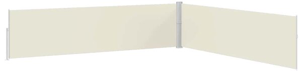 Uvlačiva bočna tenda za terasu 170 x 1200 cm krem - Krema / 170 x 1200 cm
