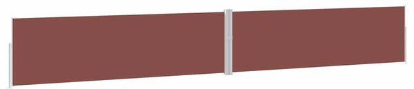 Uvlačiva bočna tenda za terasu 170 x 1200 cm smeđa - Smeđa / 170 x 1200 cm