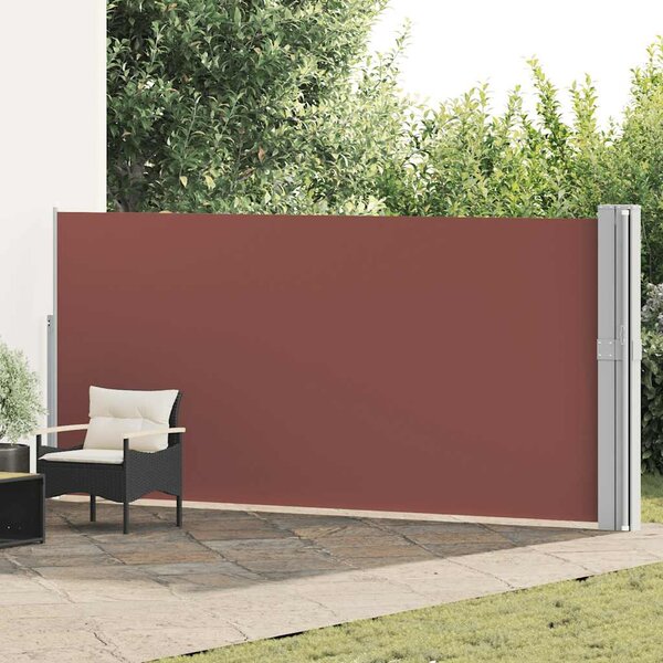 Uvlačiva bočna tenda za terasu 170 x 1200 cm smeđa - Smeđa / 170 x 1200 cm