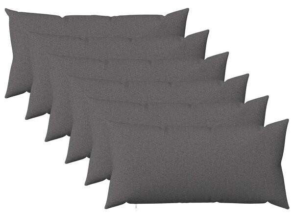 Presvlaka za jastuk 6 kom. HEERLEN Svjetlosiva 40 x 80 cm - Svjetlosiva 40 x 80 cm 6