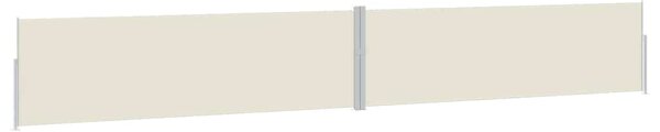 Uvlačiva bočna tenda za terasu 170 x 1200 cm krem - Krema / 170 x 1200 cm