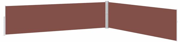 Uvlačiva bočna tenda za terasu 170 x 1200 cm smeđa - Smeđa / 170 x 1200 cm