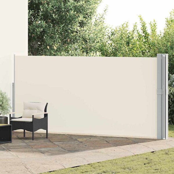 Uvlačiva bočna tenda za terasu 170 x 1200 cm krem - Krema / 170 x 1200 cm