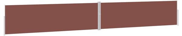 Uvlačiva bočna tenda za terasu 170 x 1200 cm smeđa - Smeđa / 170 x 1200 cm