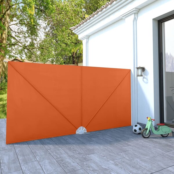 Sklopiva bočna tenda terakota 400 x 200 cm - Smeđa / 400 x 200 cm