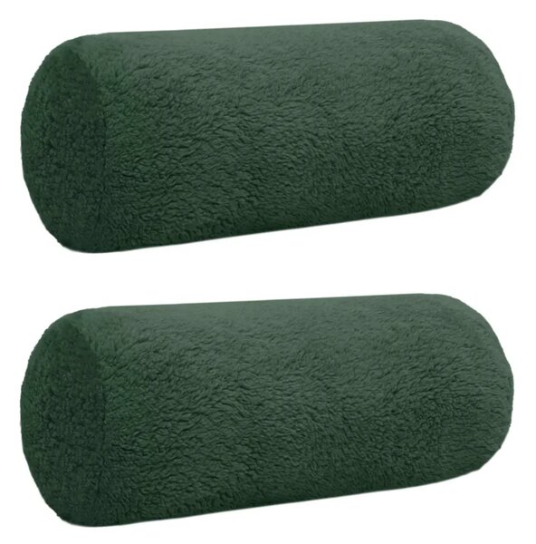 Presvlaka za jastuk 2 pcs HEERLEN Tamnozelena Ø 15 x 40 cm - Tamnozelena Ø 15 x 40 cm 2