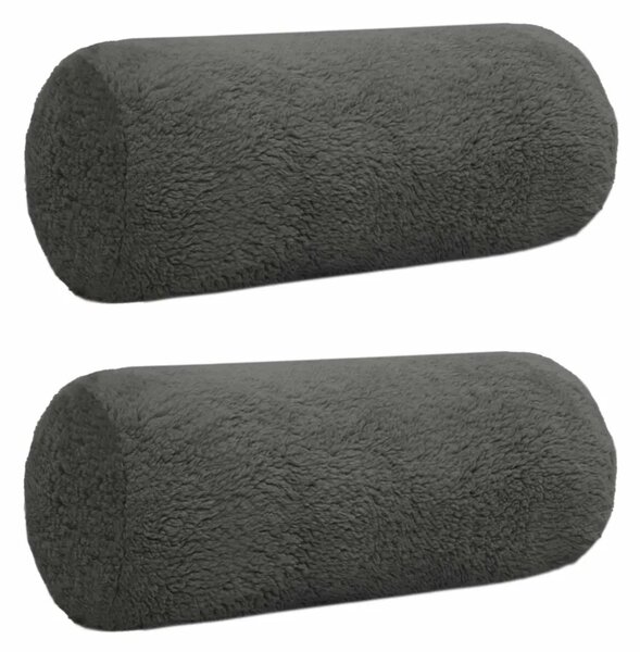 Presvlaka za jastuk 2 pcs HEERLEN Tamnosiva Ø 15 x 40 cm Bouclé - Tamnosiva Ø 15 x 40 cm 2
