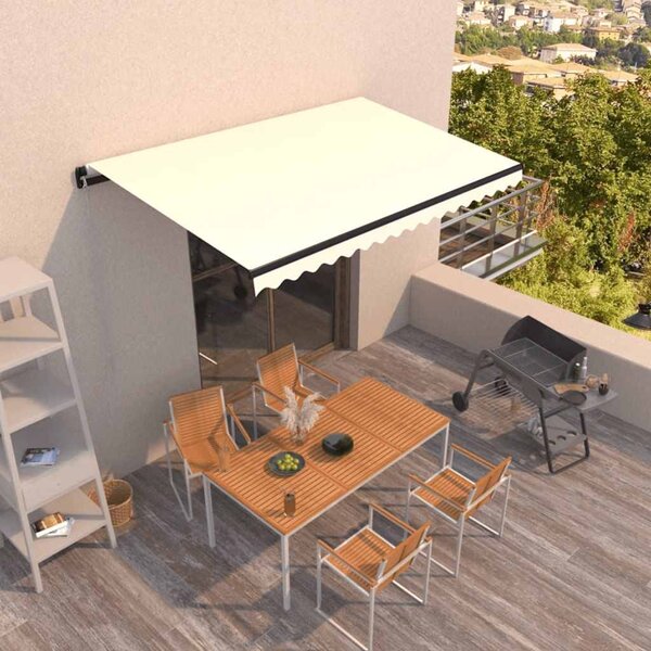 Tenda na ručno uvlačenje 450 x 300 cm krem - Krema / 450 x 300 cm