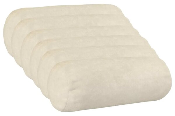 Presvlaka za jastuk 6 pcs HEERLEN Krem Ø 15 x 40 cm - Krem Ø 15 x 40 cm 6