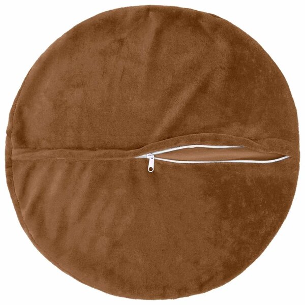 Presvlaka za jastuk 6 pcs HEERLEN Svijetlosmeđa Ø 30 cm Flanel - Svjetlosmeđa Ø 30 cm 6