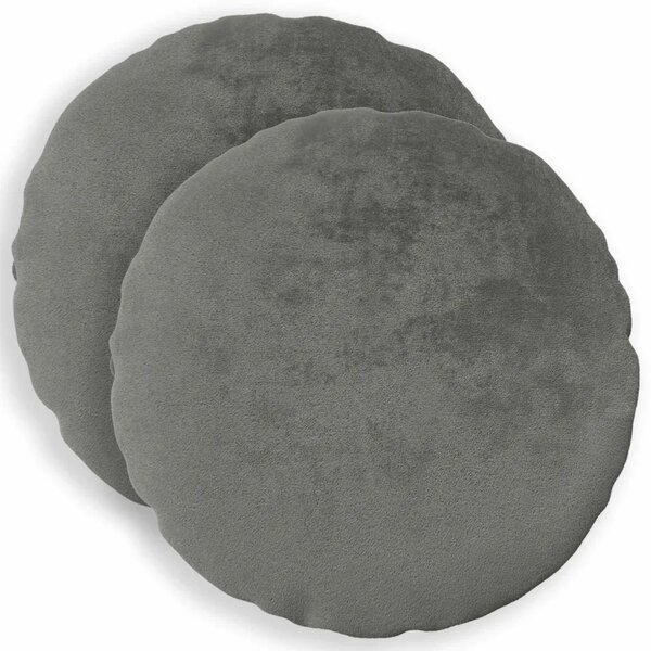 Presvlaka za jastuk 2 pcs HEERLEN Tamnosiva Ø 60 cm Flanel - Tamnosiva Ø 60 cm 2