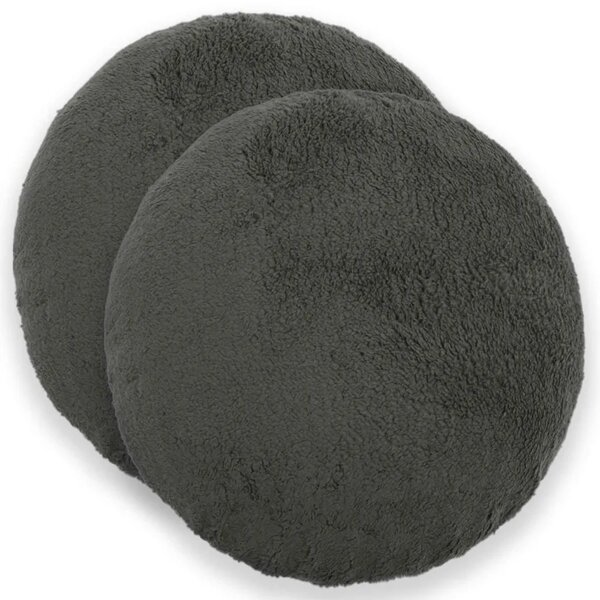 Presvlaka za jastuk 2 pcs HEERLEN Tamnosiva Ø 30 cm Bouclé - Tamnosiva Ø 30 cm 2