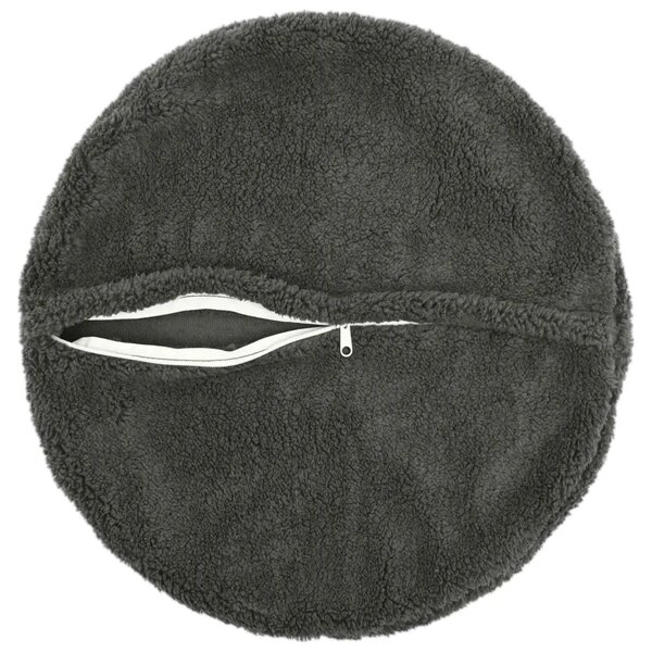 Presvlaka za jastuk 2 pcs HEERLEN Tamnosiva Ø 30 cm Bouclé - Tamnosiva Ø 30 cm 2
