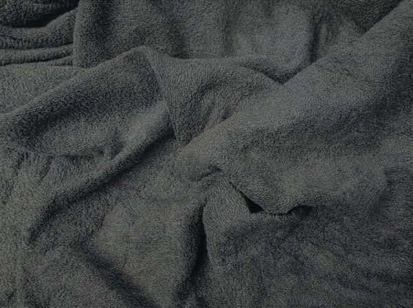Fleecena napeta plahta MOLTON antracit 90 x 200 cm