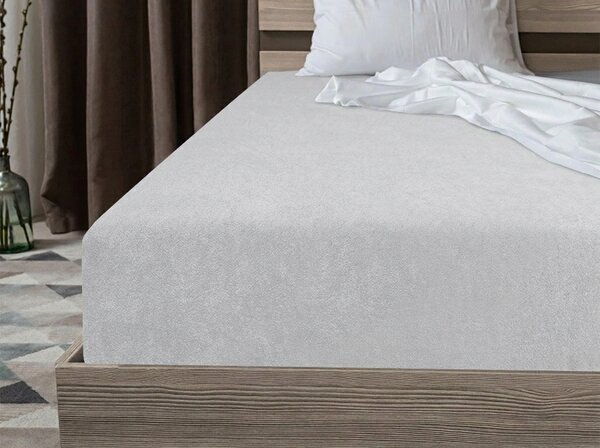 Napeta plahta od flisa MOLTON srebrna 90 x 200 cm