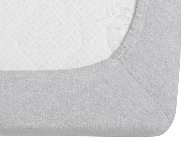 Napeta plahta od flisa MOLTON srebrna 90 x 200 cm