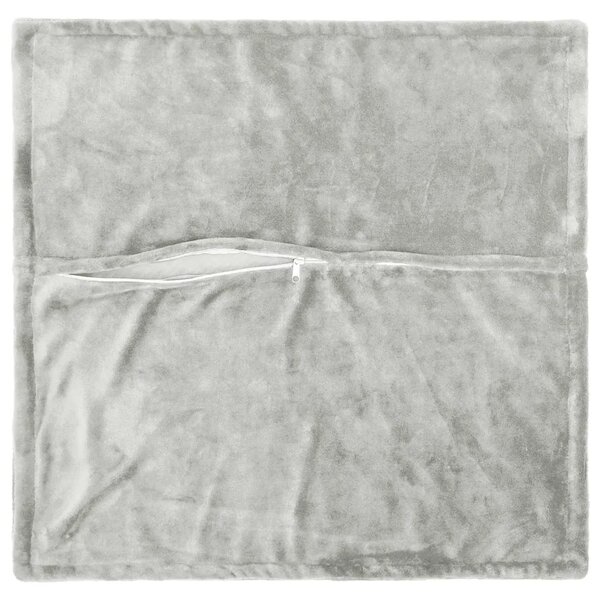 Presvlaka za jastuk 2 pcs HOUTEN Svjetlosiva 55 x 55 cm Flanel - Svjetlosiva 55 x 55 cm 2