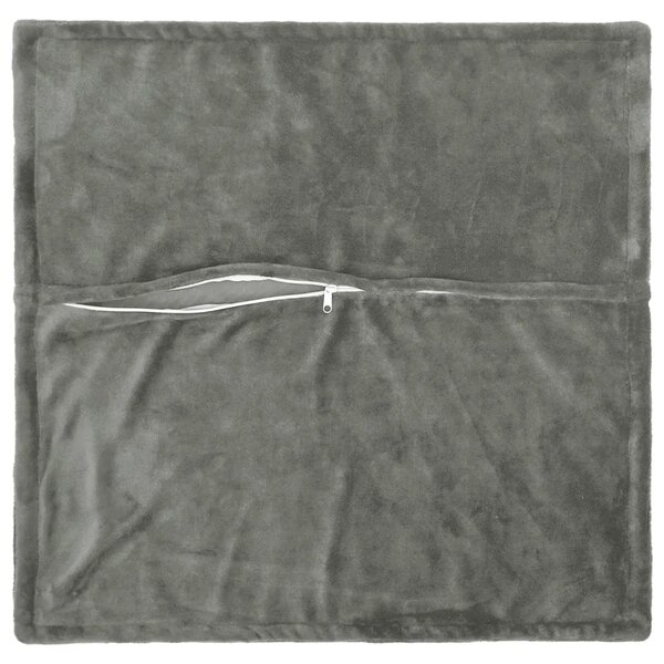 Presvlaka za jastuk 2 pcs HOUTEN Tamnosiva 60 x 60 cm Flanel - Tamnosiva 60 x 60 cm 2