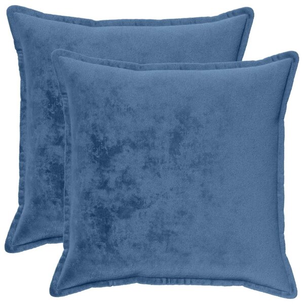 Presvlaka za jastuk 2 pcs HOUTEN Svjetloplava 55 x 55 cm Flanel - Svjetloplava 55 x 55 cm 2