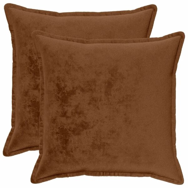 Presvlaka za jastuk 2 pcs HOUTEN Svijetlosmeđa 60 x 60 cm - Svjetlosmeđa 60 x 60 cm 2