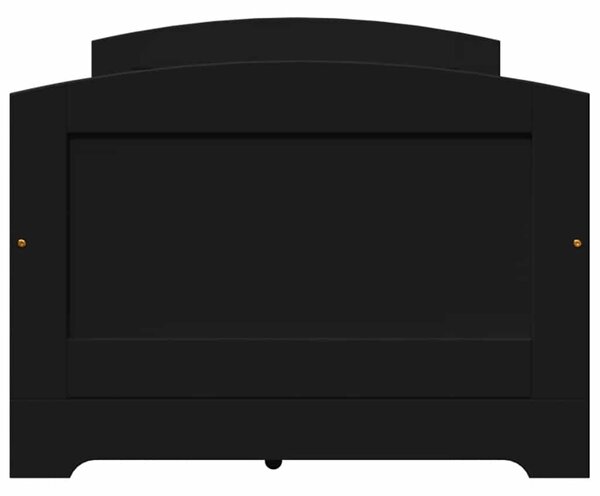Dnevni krevet s 5 ladica bez madraca "IRUN" crni 90x200 cm - Crna / N/A