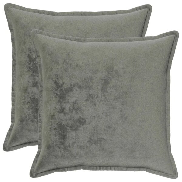 Presvlaka za jastuk 2 pcs HOUTEN Tamnosiva 60 x 60 cm Flanel - Tamnosiva 60 x 60 cm 2