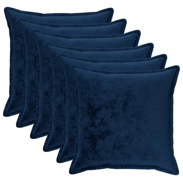 Presvlaka za jastuk 6 pcs HOUTEN Mornarsko plava 55 x 55 cm - Modra 55 x 55 cm 6