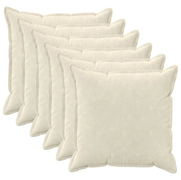 Presvlaka za jastuk 6 pcs HOUTEN Krem 55 x 55 cm - Krem 55 x 55 cm 6