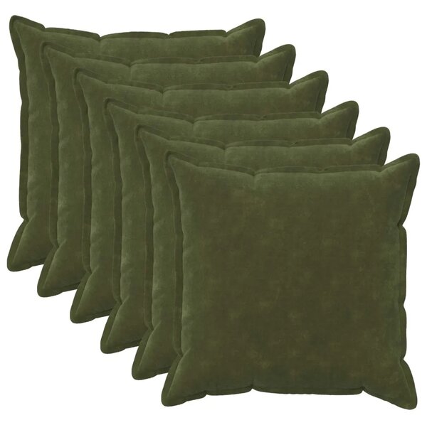 Presvlaka za jastuk 6 pcs HOUTEN Zelena 55 x 55 cm - Zelena 55 x 55 cm 6