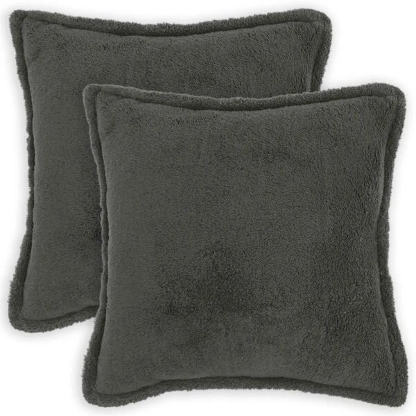 Presvlaka za jastuk 2 pcs HOUTEN Tamnosiva 60 x 60 cm Bouclé - Tamnosiva 60 x 60 cm 2