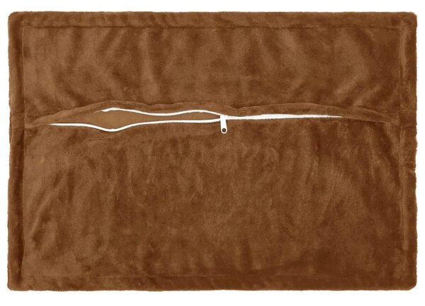 Presvlaka za jastuk 2 pcs HOUTEN Svijetlosmeđa 50 x 80 cm - Svjetlosmeđa 50 x 80 cm 2
