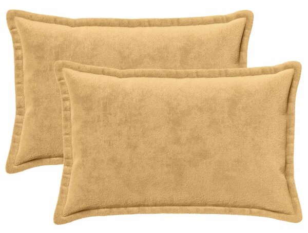 Presvlaka za jastuk 2 pcs HOUTEN Sivosmeđa 50 x 80 cm Flanel - Sivosmeđa 50 x 80 cm 2