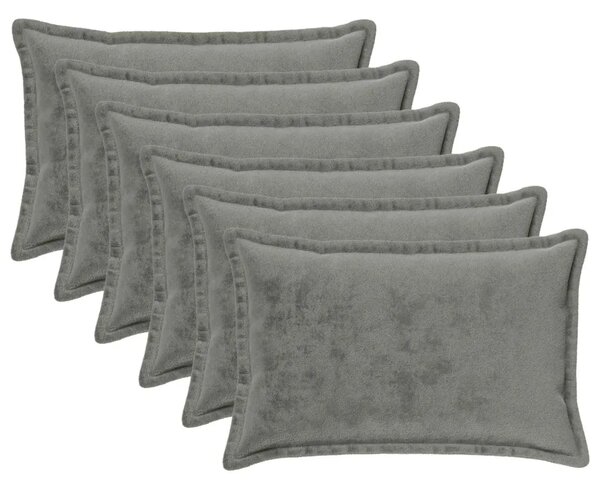 Presvlaka za jastuk 6 pcs HOUTEN Tamnosiva 50 x 80 cm Flanel - Tamnosiva 50 x 80 cm 6