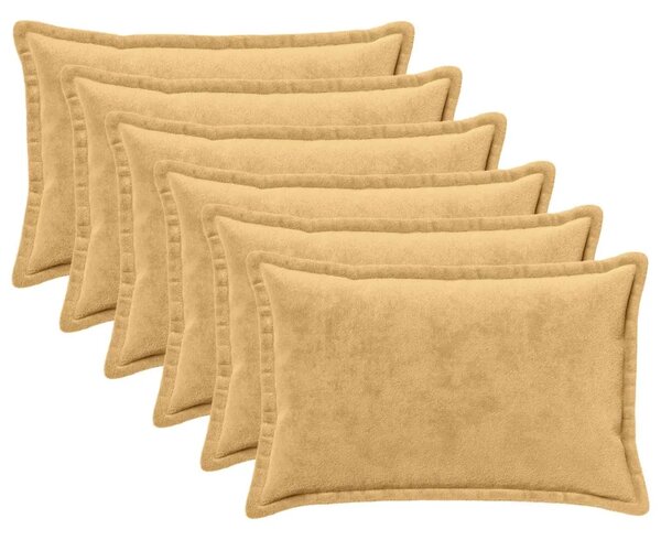 Presvlaka za jastuk 6 pcs HOUTEN Sivosmeđa 50 x 80 cm Flanel - Sivosmeđa 50 x 80 cm 6