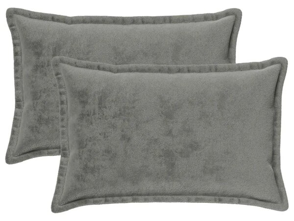 Presvlaka za jastuk 2 pcs HOUTEN Tamnosiva 50 x 80 cm Flanel - Tamnosiva 50 x 80 cm 2