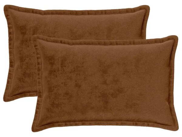 Presvlaka za jastuk 2 pcs HOUTEN Svijetlosmeđa 50 x 80 cm - Svjetlosmeđa 50 x 80 cm 2