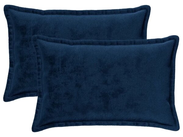 Presvlaka za jastuk 2 pcs HOUTEN Mornarsko plava 50 x 80 cm - Modra 50 x 80 cm 2
