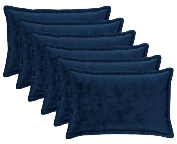 Presvlaka za jastuk 6 pcs HOUTEN Mornarsko plava 50 x 80 cm - Modra 50 x 80 cm 6