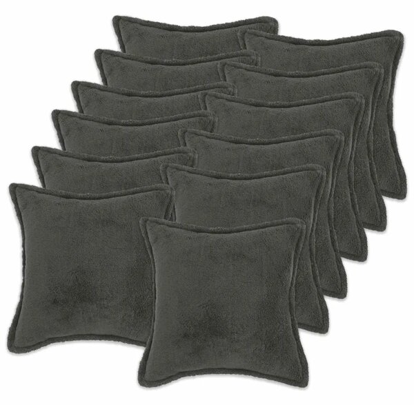 Presvlaka za jastuk 12 pcs HOUTEN Tamnosiva 50 x 50 cm Bouclé - Tamnosiva 50 x 50 cm 12