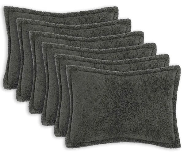Presvlaka za jastuk 6 pcs HOUTEN Tamnosiva 50 x 70 cm Bouclé - Tamnosiva 50 x 70 cm 6