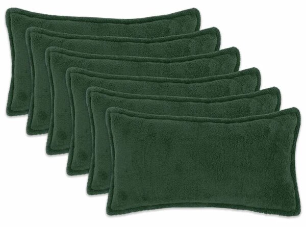 Presvlaka za jastuk 6 pcs HOUTEN Tamnozelena 40 x 80 cm Bouclé - Tamnozelena 40 x 80 cm 6