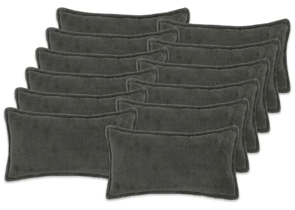 Presvlaka za jastuk 12 kom. HOUTEN Tamnosiva 40 x 80 cm Bouclé - Tamnosiva 40 x 80 cm 12