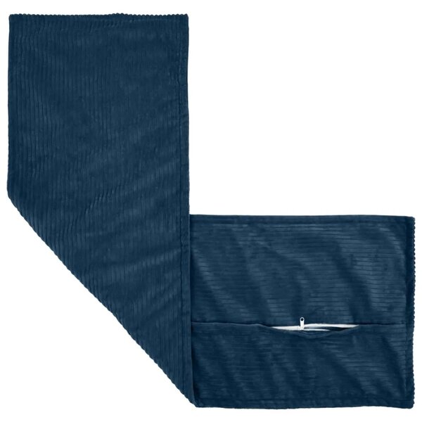 Presvlaka za jastuk 2 kom. HOUTEN Mornarsko plava 40 x 145 cm - Modra 40 x 145 cm 2
