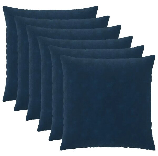 Presvlaka za jastuk 6 pcs HEERLEN Plava 55 x 55 cm - Plava 55 x 55 cm 6