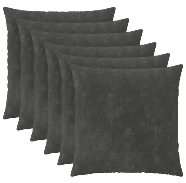 Presvlaka za jastuk 6 pcs HEERLEN Antracit 55 x 55 cm - Antracit 55 x 55 cm 6