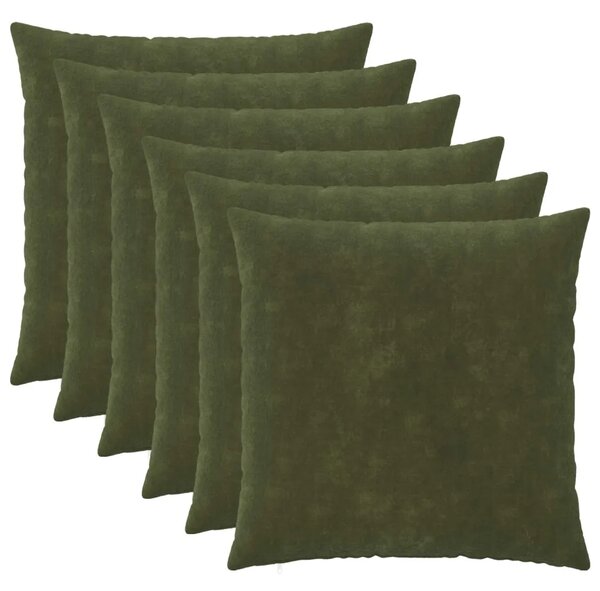 Presvlaka za jastuk 6 pcs HEERLEN Zelena 55 x 55 cm - Zelena 55 x 55 cm 6