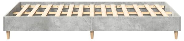 Okvir kreveta bez madraca beton sivi 120x200 cm - Siva / 120 x 200 cm