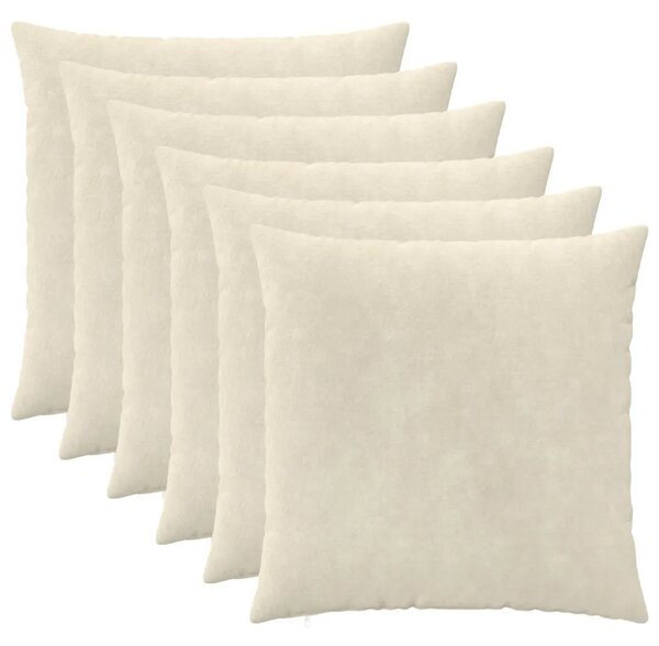 Presvlaka za jastuk 6 pcs HEERLEN Krem 55 x 55 cm - Krem 55 x 55 cm 6