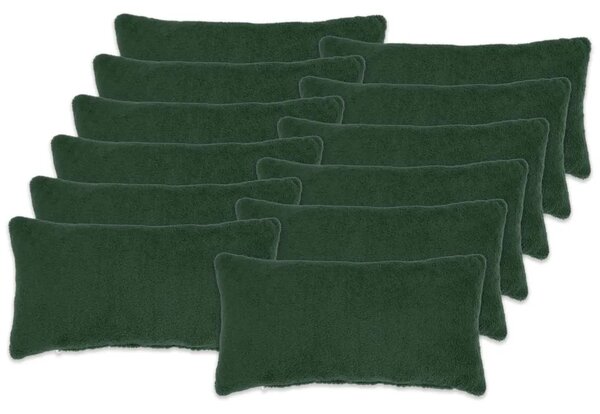 Presvlaka za jastuk 12 pcs HEERLEN Tamnozelena 40 x 80 cm - Tamnozelena 40 x 80 cm 12