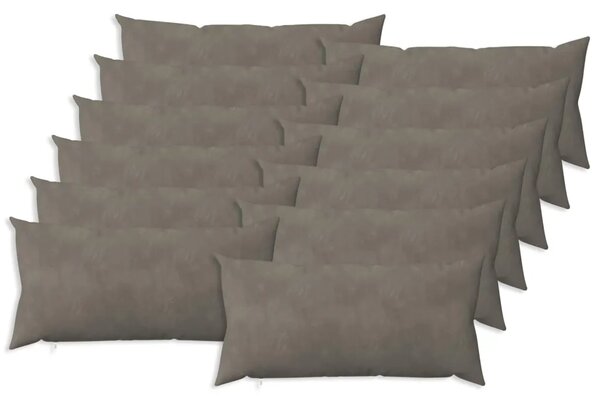 Presvlaka za jastuk 12 pcs HEERLEN Svjetlosiva 40 x 80 cm - Svjetlosiva 40 x 80 cm 12